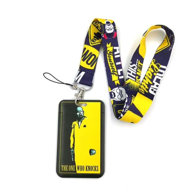 Breaking Bad Anime lanière porte-Badge carte d'identité lanières téléphone portable corde clé lanière cou sangles porte-clés porte-clés