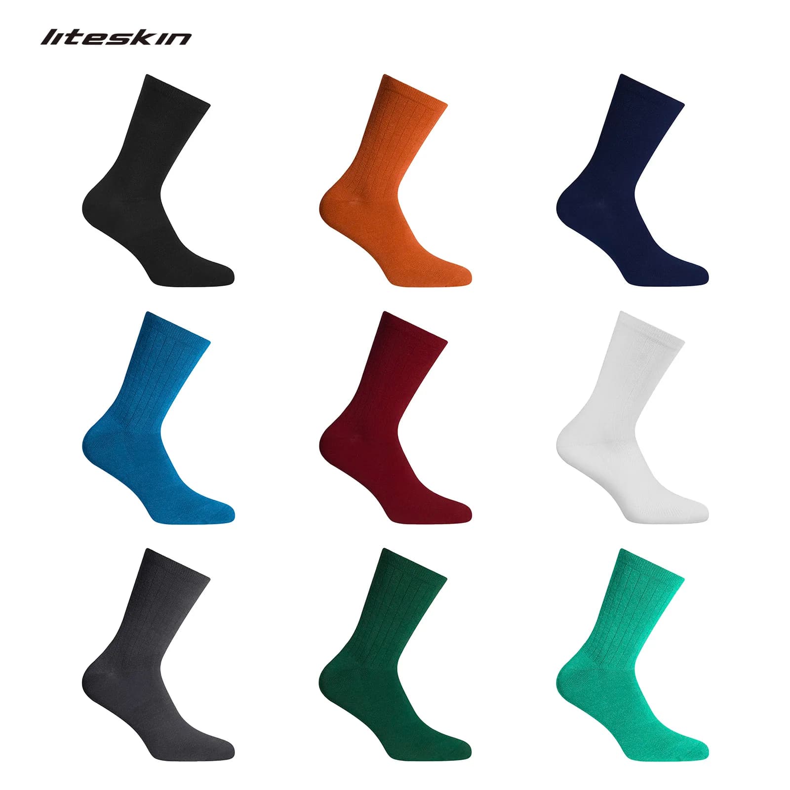 Liteskin Aero chaussettes de cyclisme hommes femmes vélo vélo de route vtt course course Football Football sport anti-dérapant chaussettes de Compression