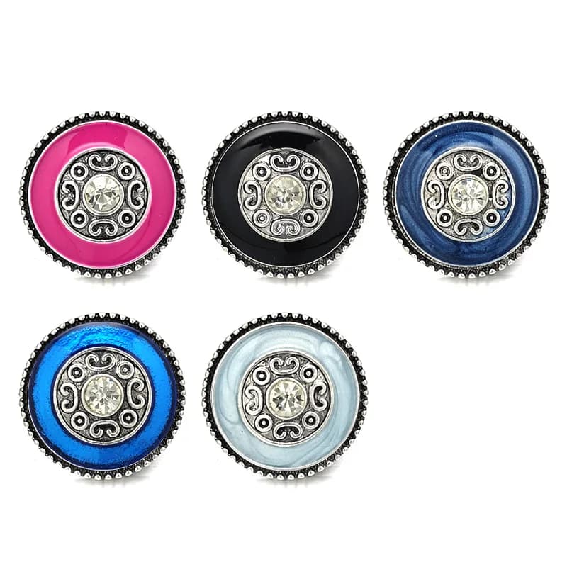 Luwellever – bouton-pression w479 en cristal, 18mm, pour Bracelet et collier, accessoires de bijoux interchangeables