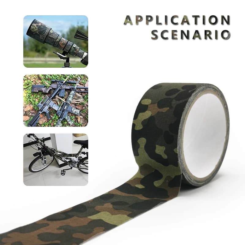 CamSolomon-Ruban de camouflage auto-adhésif multifonctionnel, étanche, antidérapant, furtif, chasse, paintball, airsoft, fusil, 5m, 10m