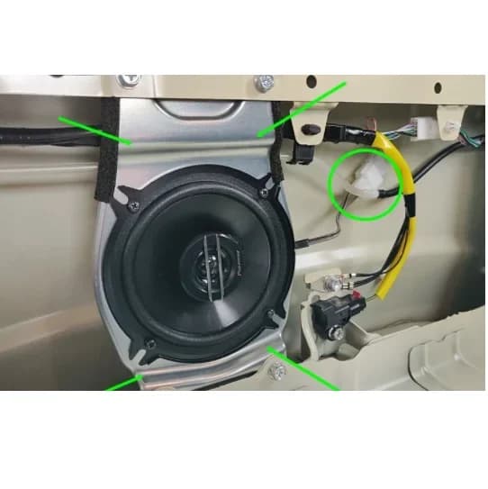 Kit de support de haut-parleur arrière 5 pouces avec faisceau de câbles pour Suzuki Jimny 3 portes JB64 JB74 2019 2020 2021 2022 2023 2024 Accessoires