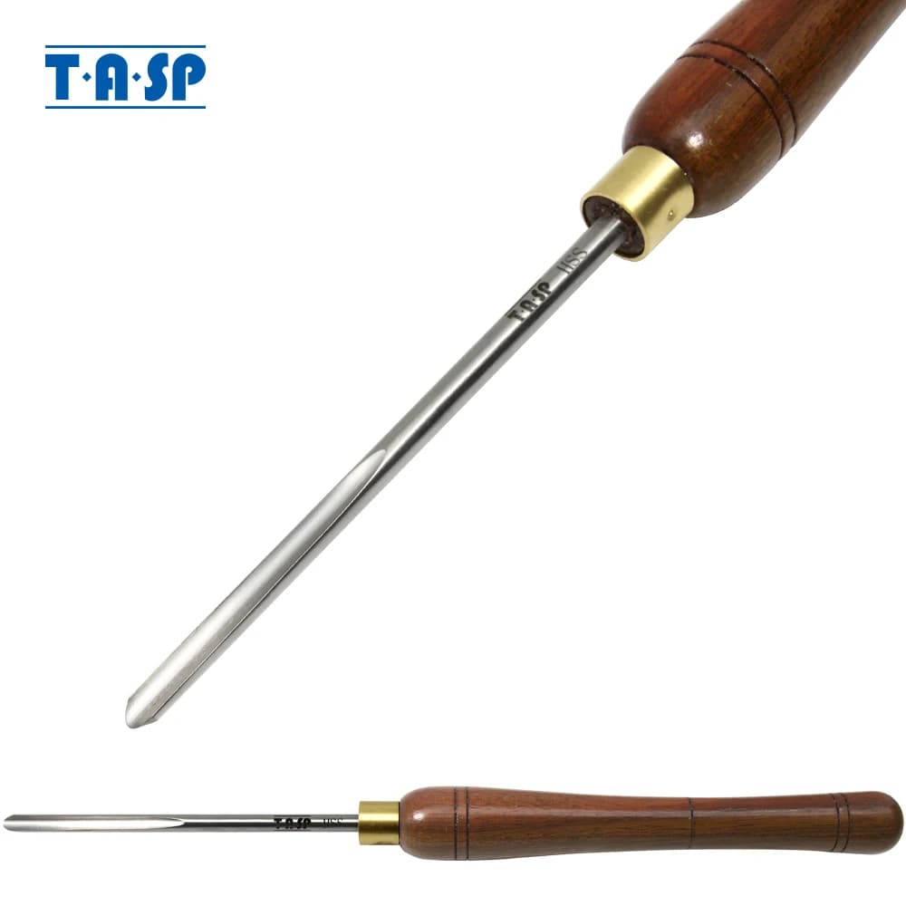 TASP – Gouge à creuser 6.35mm outils de tournage sur bois en acier rapide, burins de tournage pour tour à bois