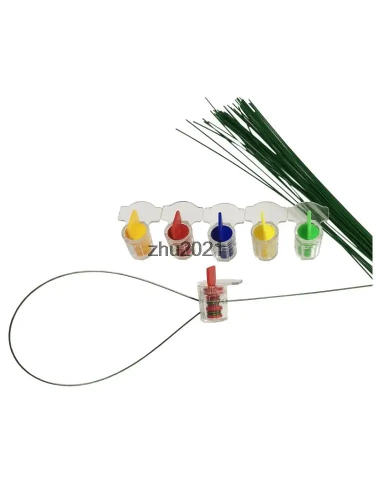 Joint de compteur d'eau et électrique facile à utiliser, 20 pièces, joint de plomb antivol sans fil en forme de bouton, noir rouge Orange jaune bleu vert