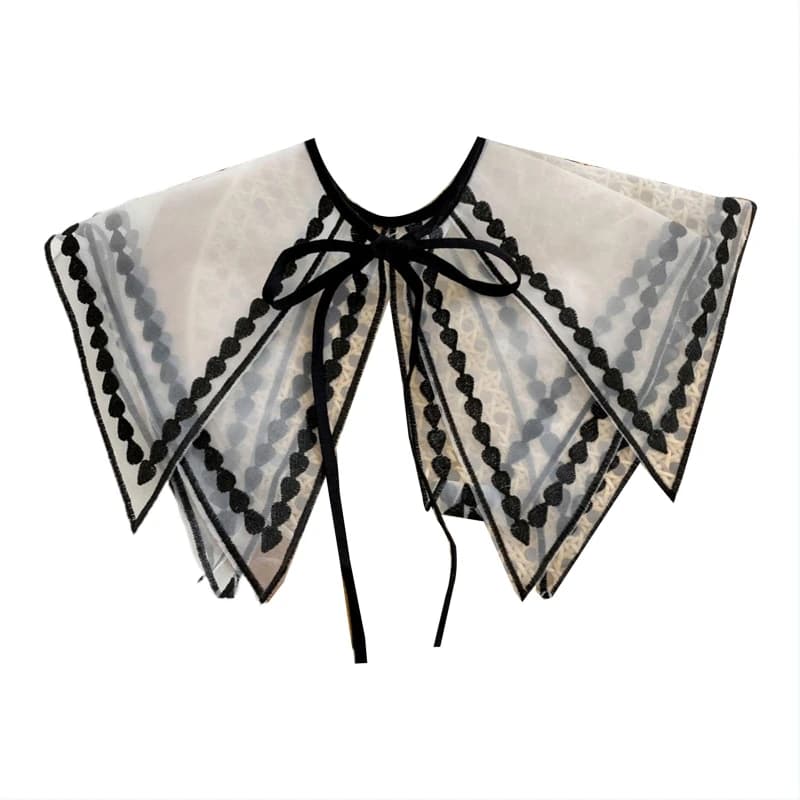Châle en tricot Style bleu marine pour femme, écharpe Poncho réversible, couleur contrastée, faux col, décoratif, Cape, nœud papillon, hiver