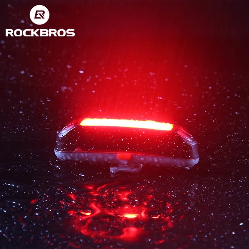 ROCKBROS vélo feu arrière 200-800mAh vélo feu arrière USB Rechargeable Led Flash vélo lumière montagne route tige de selle feu arrière