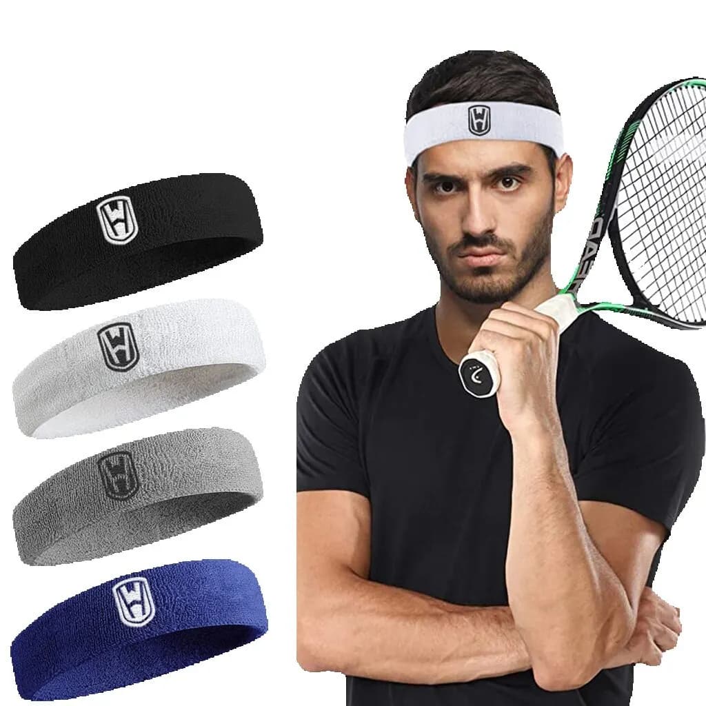 WOSWEIR-coton athlétique bandeau élastique bandeaux femmes hommes basket-ball sport gymnase Fitness bandeau de sueur volley-ball Tennis