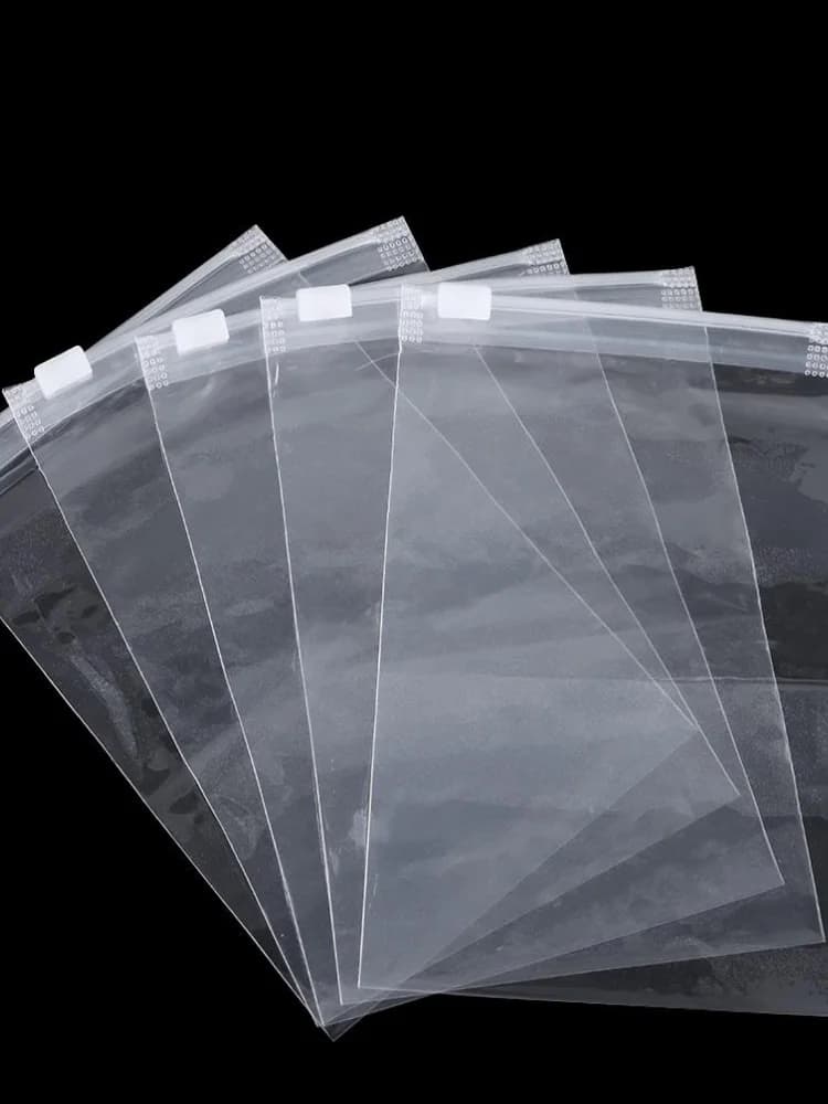 Sac étanche en plastique transparent pour gril GT, poudres de stockage portables, fermeture à glissière, grille auto-scellante, évaluation, voyage, 5 pièces