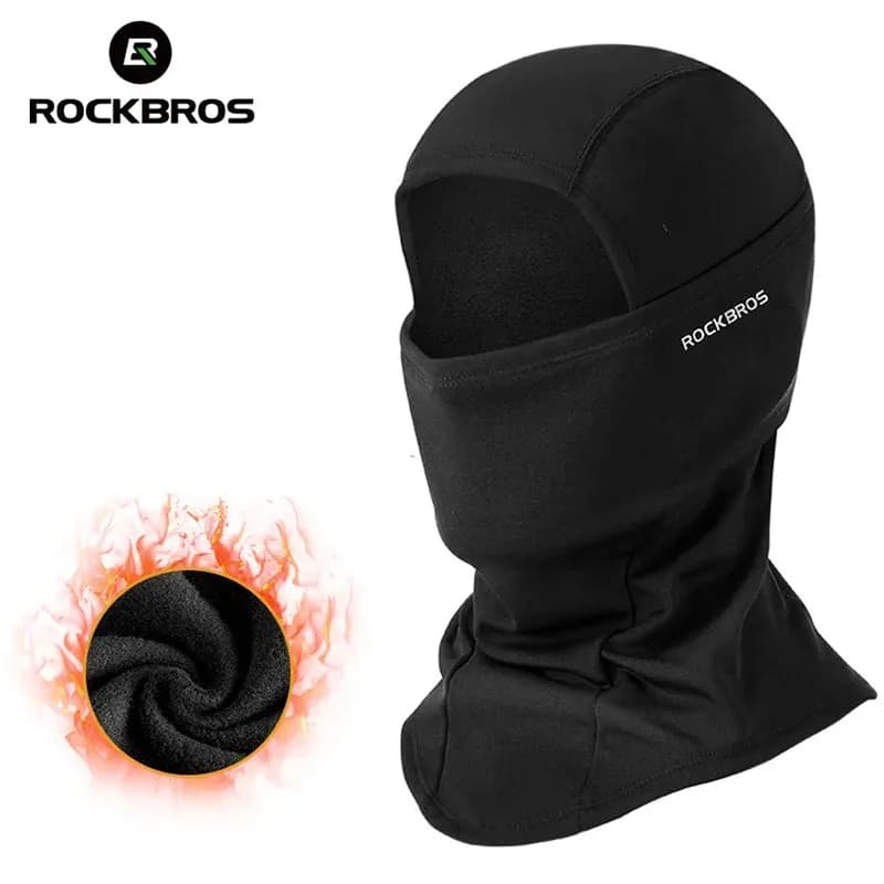 ROCKBROS Cagoule Homme Femme Hiver Ski Visage Écharpe Masque Cyclisme Ski Course Bandana Sport Entraînement Cagoule Coupe-vent Écharpe De Randonnée