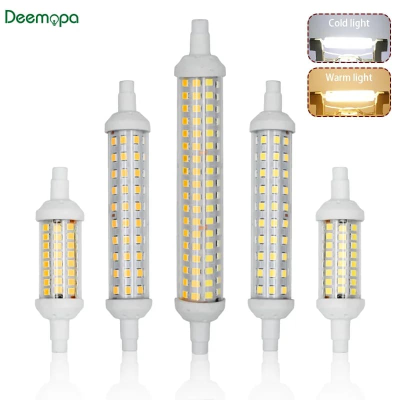 R7S LED 78mm 118mm 135mm ampoule 6w 9w 12w SMD 2835 Lampada lampe à LED 220V-240V maïs lumière économie d'énergie remplacer la lumière halogène