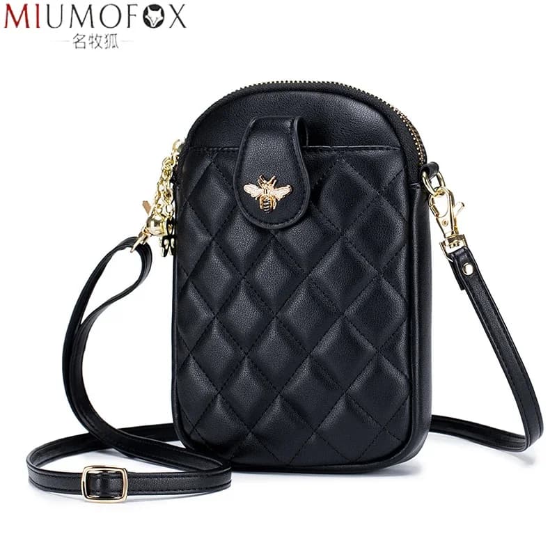 Sac à main en cuir souple pour femmes, sac à bandoulière de marque de luxe, sacs pour téléphone, petits sacs à bandoulière pour dames, sacoche