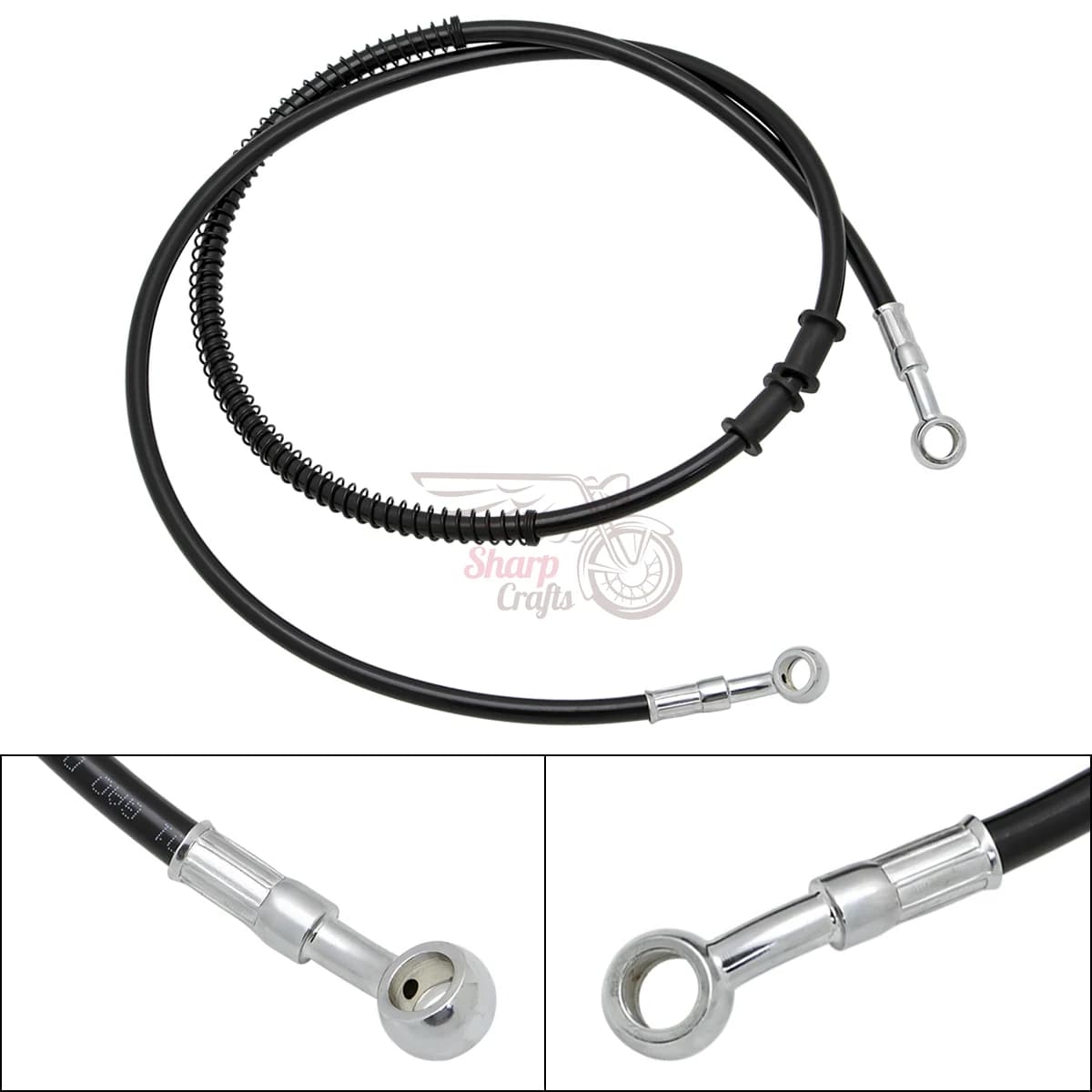 Tuyaux d'Huile de Frein Hydraulique Avant pour Harley XL 883 1200 48, Pièces de Moto