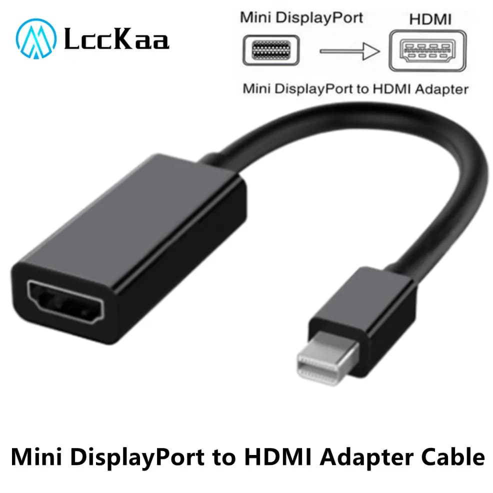 Câble adaptateur Thunderbolt Mini DisplayPort DP vers HDMI, 1080p, pour budgétaire TV, Mac, Macbook Pro Air
