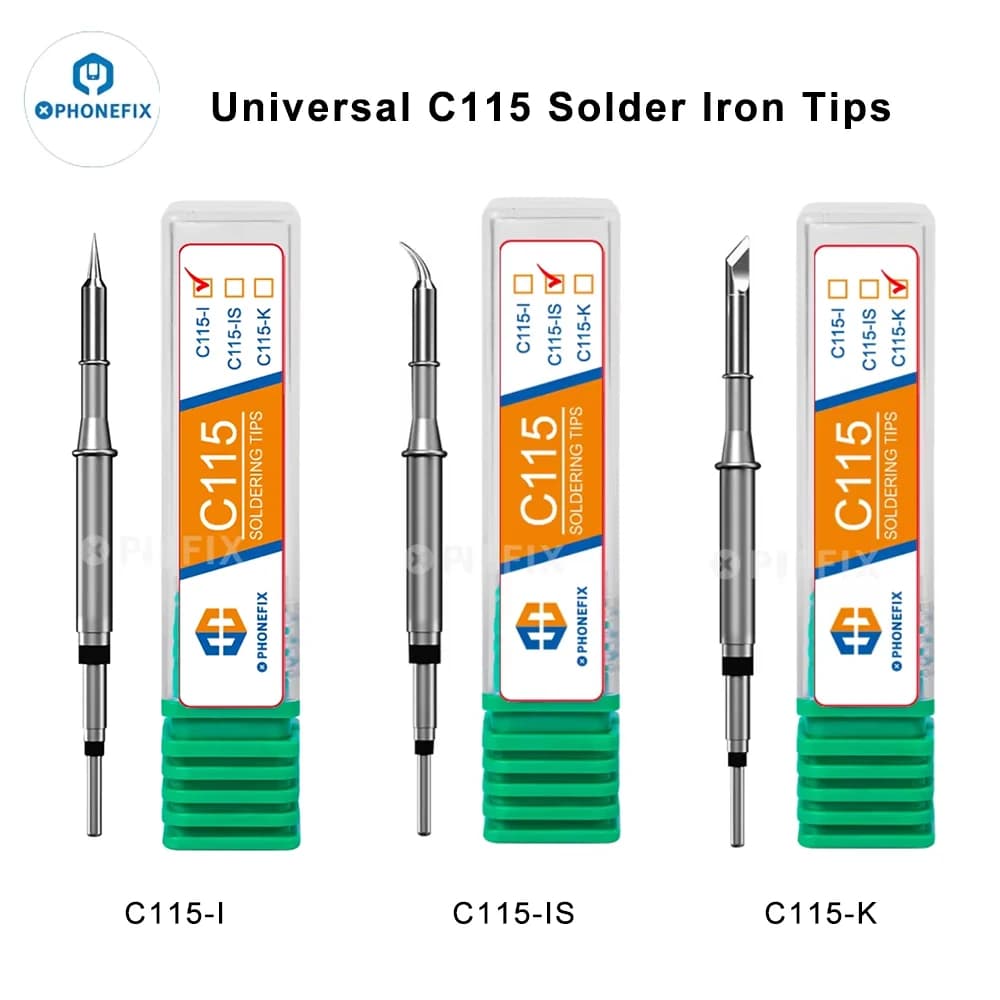 Pointe à souder OEM JBC C115 pour Station de soudage JBC I2C Sugon Aixun Aifen T115 NT115-A pointes de fer à souder remplacer