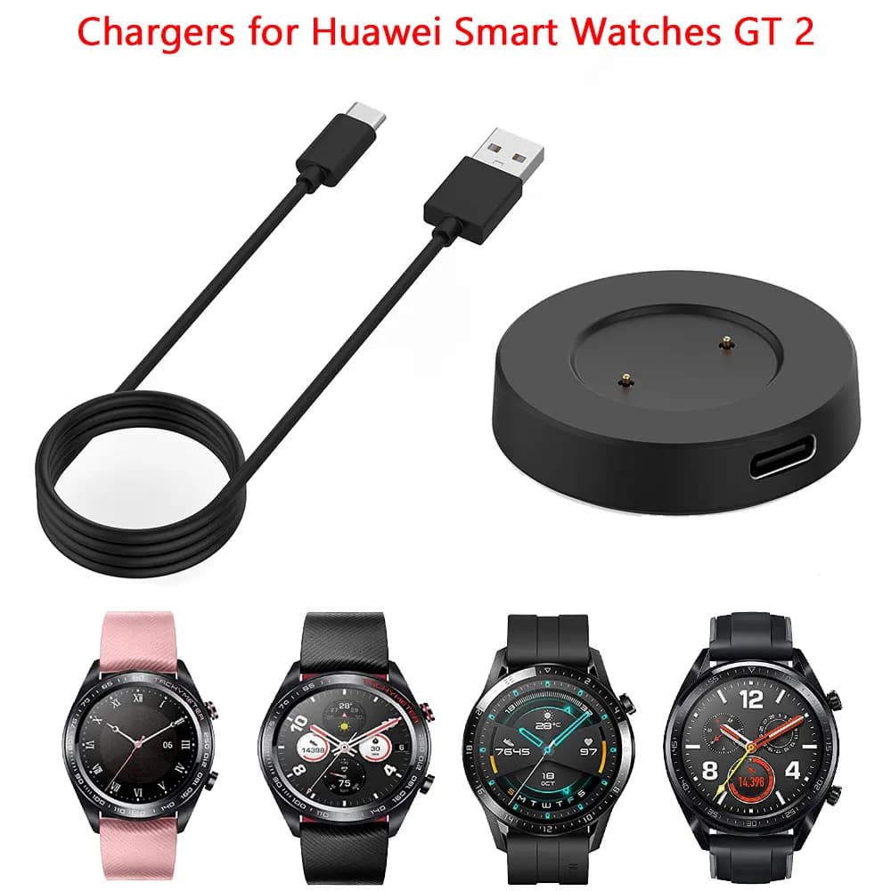 Chargeurs pour Huawei Watch GT montres intelligentes GT2e GT2 42mm 46mm Sport classique Honor actif câble USB charge Portable sans fil