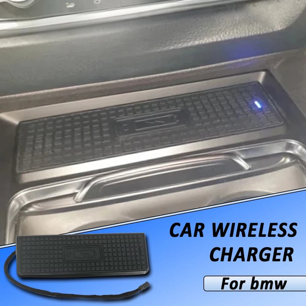 Chargeur sans fil pour voiture BMW F30 F31 F32 F33 F34 F35 F36 M4 F82 Série 3 Série 4, charge rapide 15W, support téléphone pour console centrale