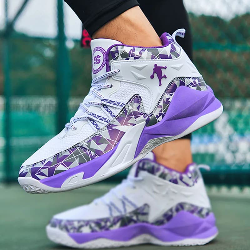 Chaussures de basket-ball pour hommes, chaussures de sport de créateur pour le basket-ball de rue, baskets de haute qualité pour hommes, chaussures amortissantes, Zapatillas Hombre