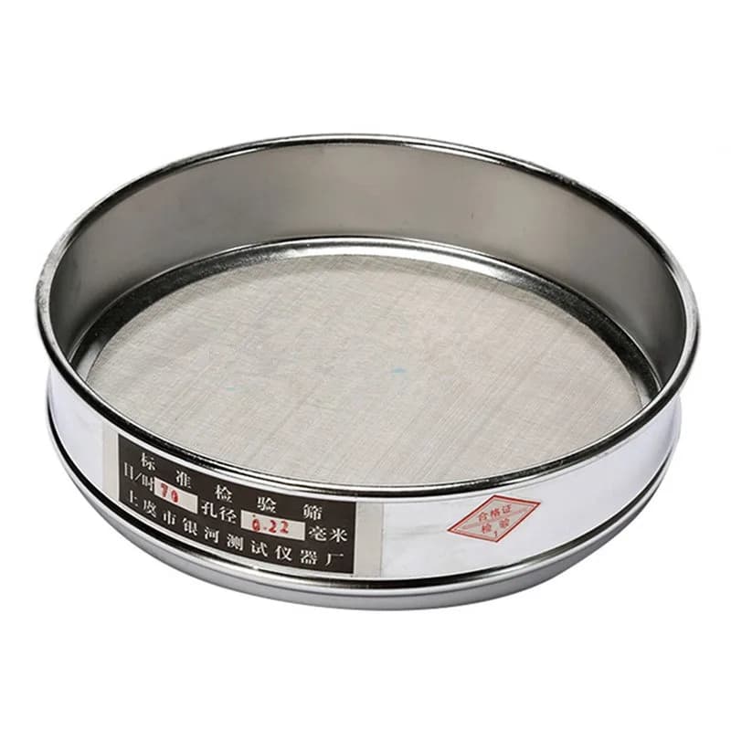 4-200 maille 6-0.075mm ouverture laboratoire Standard Test tamis acier inoxydable 300mm Diam