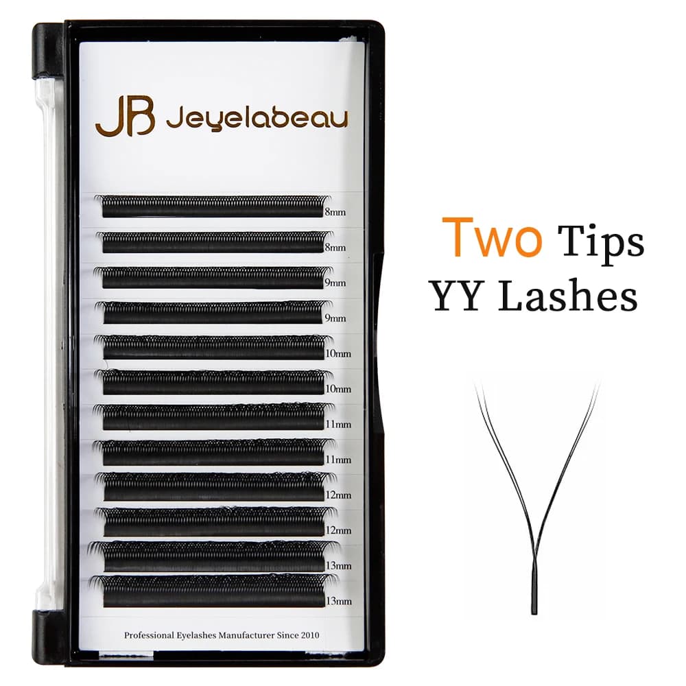 Extensions de cils individuels naturels et doux tissés à la main JB Jeyelabeau YY, fournitures de maquillage pour faux cils mixtes
