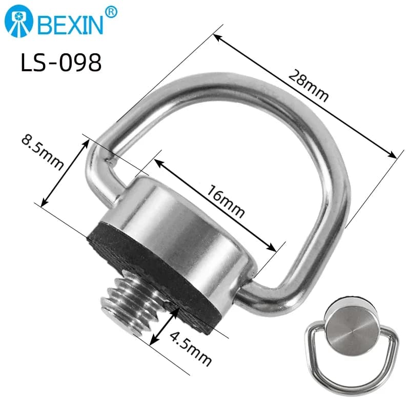 Vis de caméra 1/4 pour plaque de dégagement rapide, adaptateur C-Ring pliable 1/4 pouce, plaque de caméra pour trépied et monopode, plaque de dégagement rapide