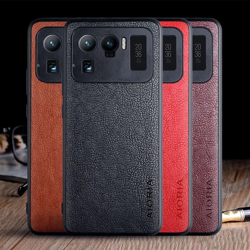Étui de luxe en cuir vintage pour Xiaomi Mi 11 Ultra 5G, coque de téléphone rigide