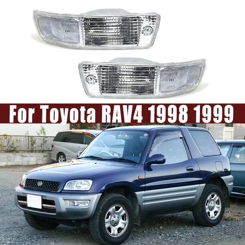 Feu antibrouillard pour pare-choc avant de voiture, lampe de conduite, feux diurnes avec fil, pour Toyota RAV4 1998 1999, assemblage