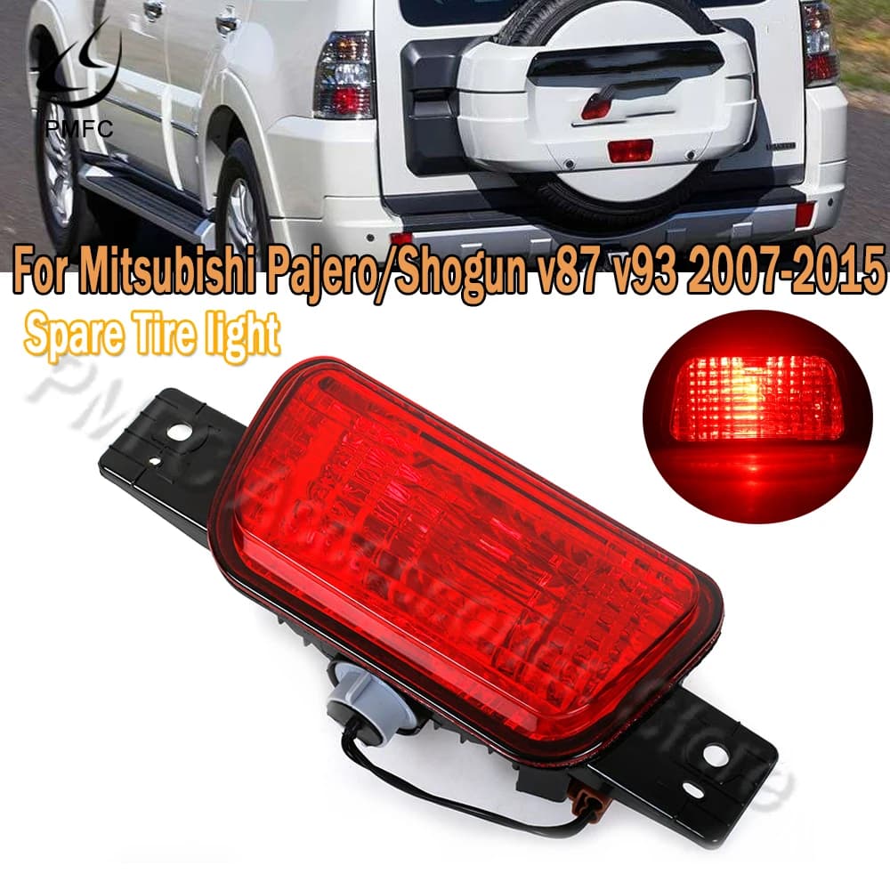 PMFC 1 pièces pare-chocs arrière pneu de secours feu antibrouillard pour Mitsubishi Pajero /Shogun v87 v93 v97 2007-2014 2015 8337A068 8337A040