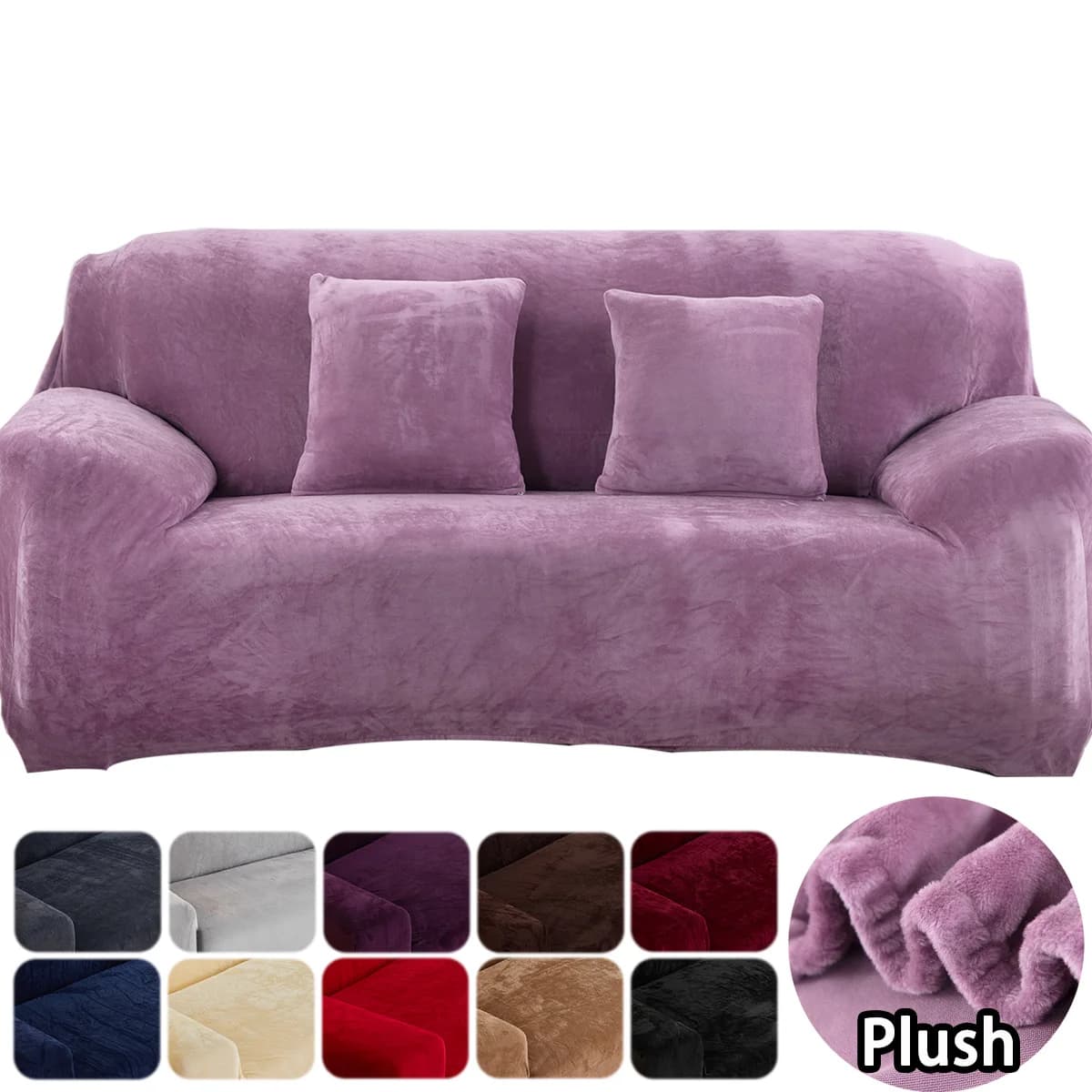 housse canape dangle en velours en peluche élastique housse canapé douce épaisse pour salon housses de canapé housse de coussin