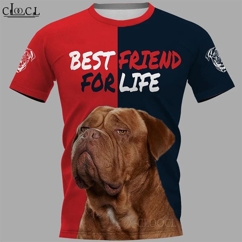 HX – t-shirt imprimé en 3D, Streetwear Harajuku, tendance, chien De Bordeaux, livraison directe, nouveau et populaire, 2021