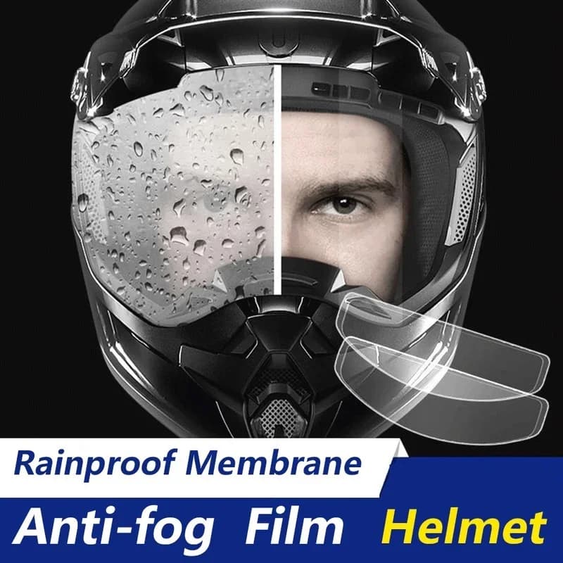 Film Anti-buée universel pour casque de moto et Film imperméable à la pluie, autocollant de revêtement Nano, accessoires pour casque