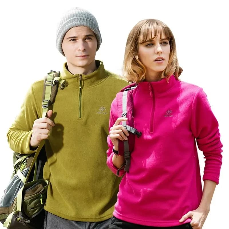 Manteau polaire chaud coupe-vent pour homme et femme, veste de sport en plein air, de randonnée, de printemps, d'automne et d'hiver, doublure thermique