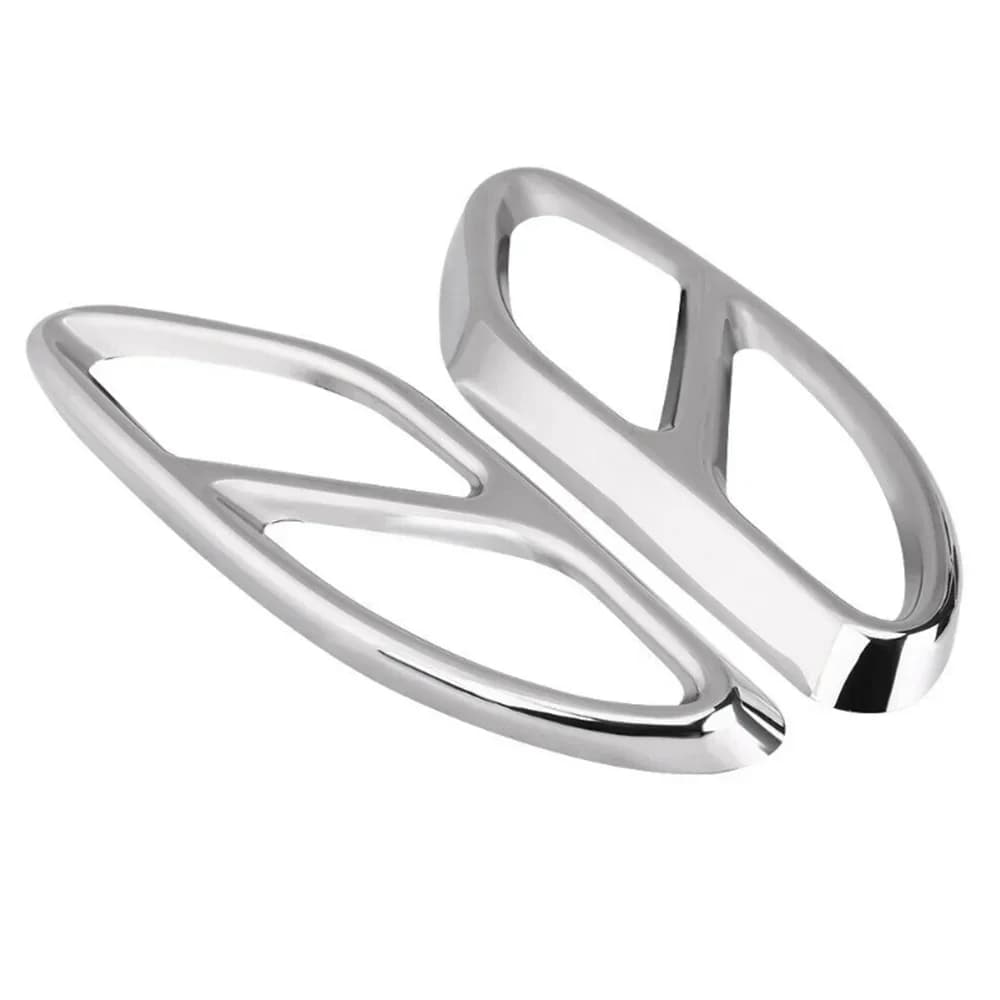 Garniture de couvercle de tuyau d'accès en acier inoxydable, style de voiture, Mercedes Benz A B C E GLC GLE classe W176 W246 W205 W213 Jas, 2 pièces