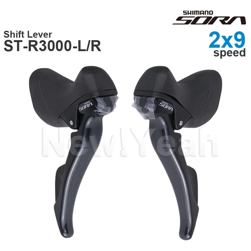 SHIMANO SORA R3000 2x9v - Levier de commande double ST-R3000 Groupe de transmission gauche et droite - NOUVEAU SUPER SLR - Pièces d'origine 2x9 vitesses