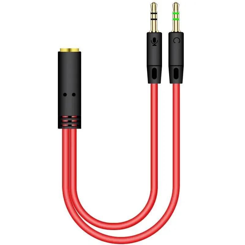 Câble séparateur en Y mâle vers femelle, câble audio AUX, adaptateur de prise stéréo MP3 MP4, prise jack pour casque, sauna, téléphone, ordinateur, 3.5mm, 2 en 1