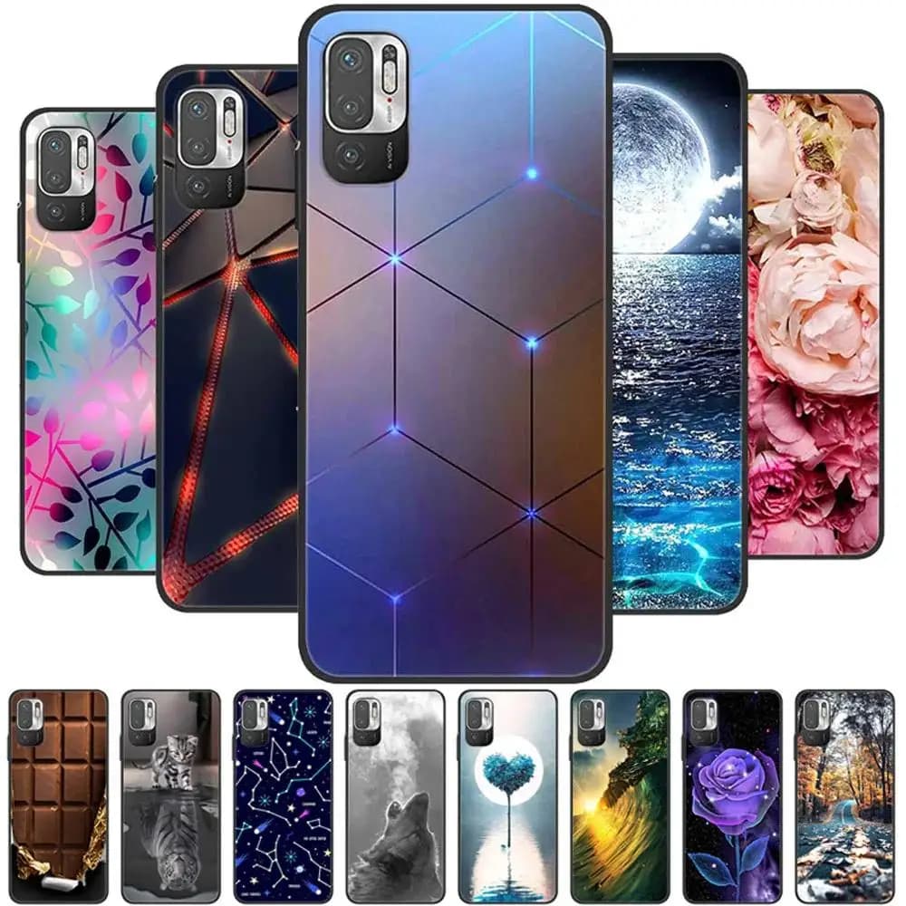 Pour Xiaomi Redmi Note 10 5G étui antichoc en silicone souple couverture arrière pour Redmi Note 10 5G coques de téléphone Note10 5G dessin animé mignon