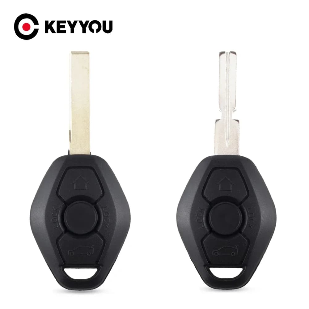 EllYYOU-Coque de clé de voiture de remplacement pour BMW, 3 boutons, E38, E39, E46, système EWS, télécommande sans clé