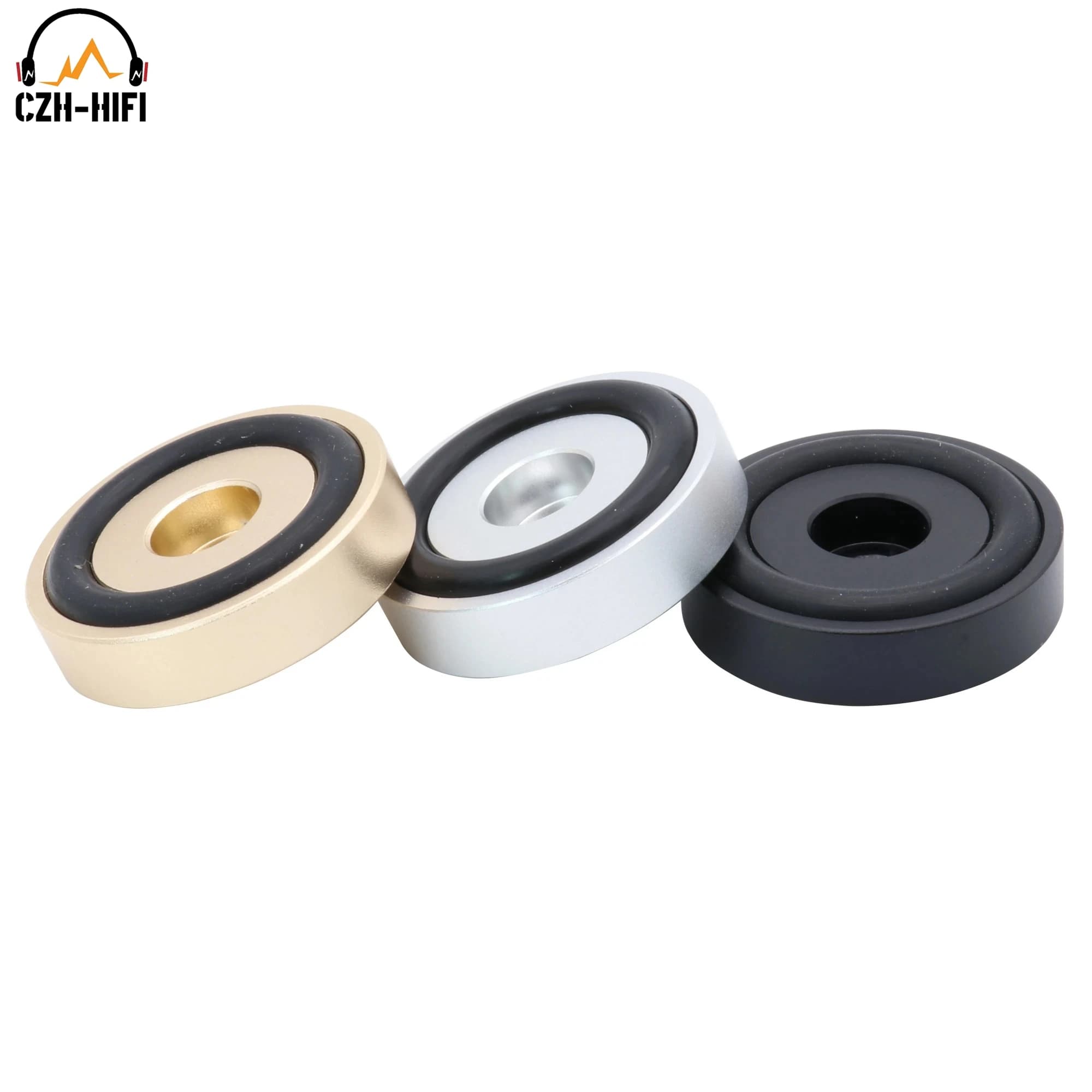 Base de support d'isolation de haut-parleur d'amplificateur 39x10mm, pieds en aluminium massif usinés CNC, lecteur CD, caisson de basses, Base d'ampli de guitare