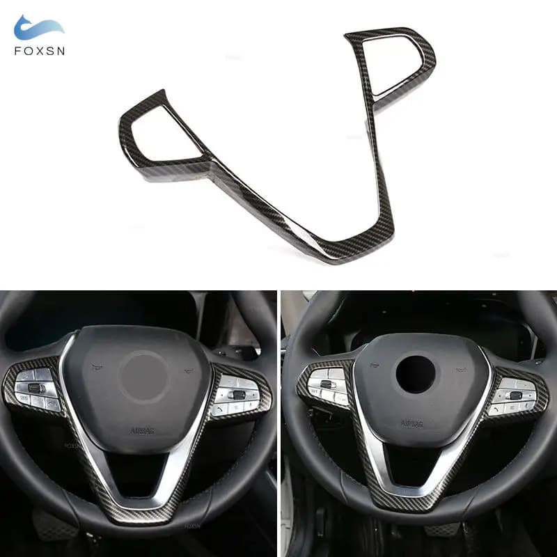 Couverture de cadre de volant ABS pour BMW Série 3 5 6 7 G20 G30 GT G11 G12 X3 G01 X5 G05 X7 G07 2020
