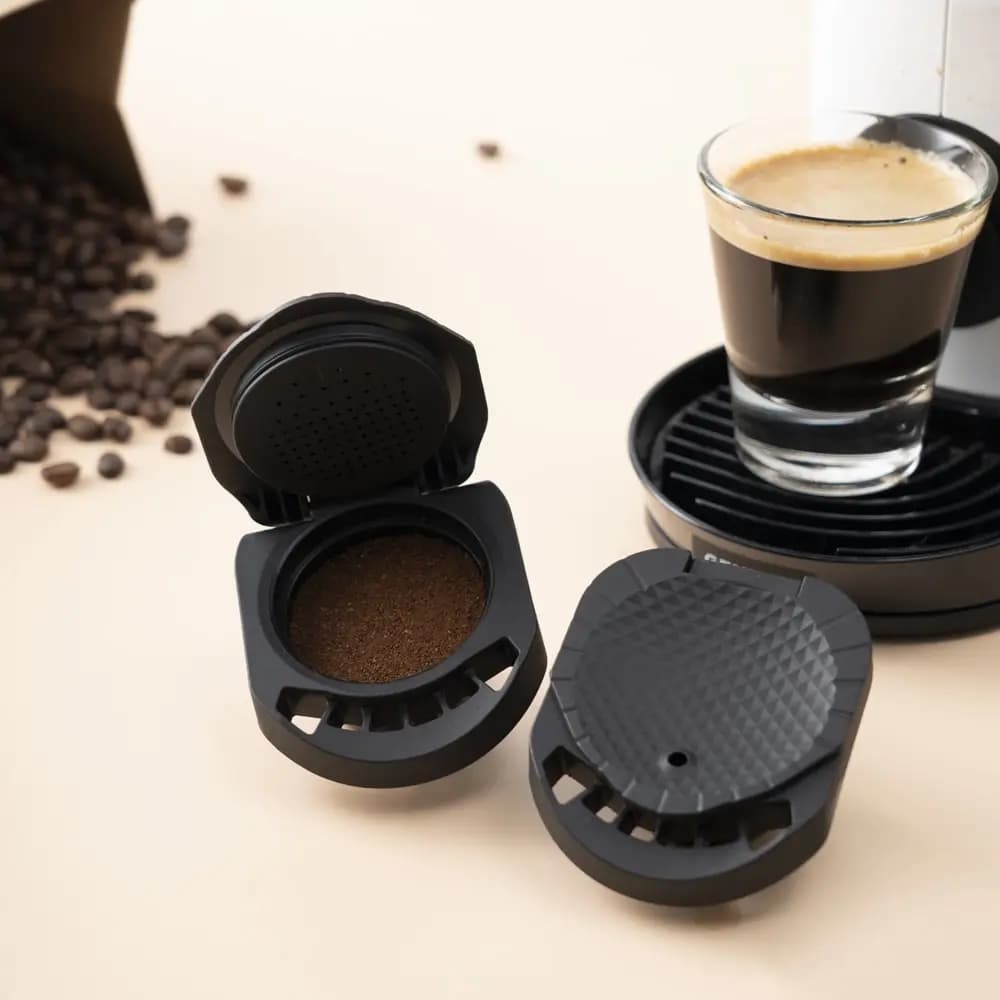 Adaptateur rechargeable iCafilas pour capsules de café Dolce Gusto Nescafé transfert de capsules réutilisables Compatible avec Geino Mahcine