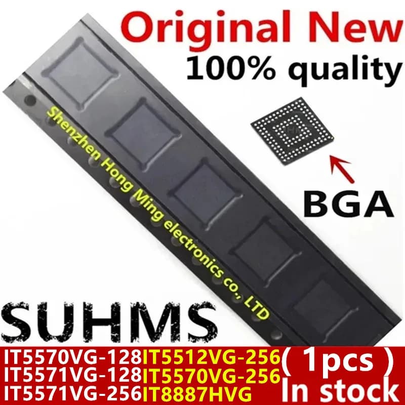 (1 pièce) 100% nouveau jeu de puces BGA IT5512VG-256 IT5570VG-256 IT8887HVG IT5570VG-128 IT5571VG-128 IT5571VG-256