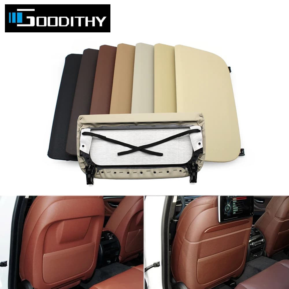 Couverture de panneau en cuir pour dossier de siège, nouveau modèle mis à jour, pour BMW 5 5GT X5 X6 6 GT série 7 F10 F07 F01 F02 F15 2013 – 2018