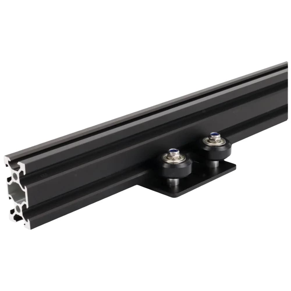 Profilé en aluminium anodisé noir V-slot 2040, norme européenne, extrusion 100-800mm, rail linéaire pour CNC, imprimante 3D, travail de calcul, 1 pièce