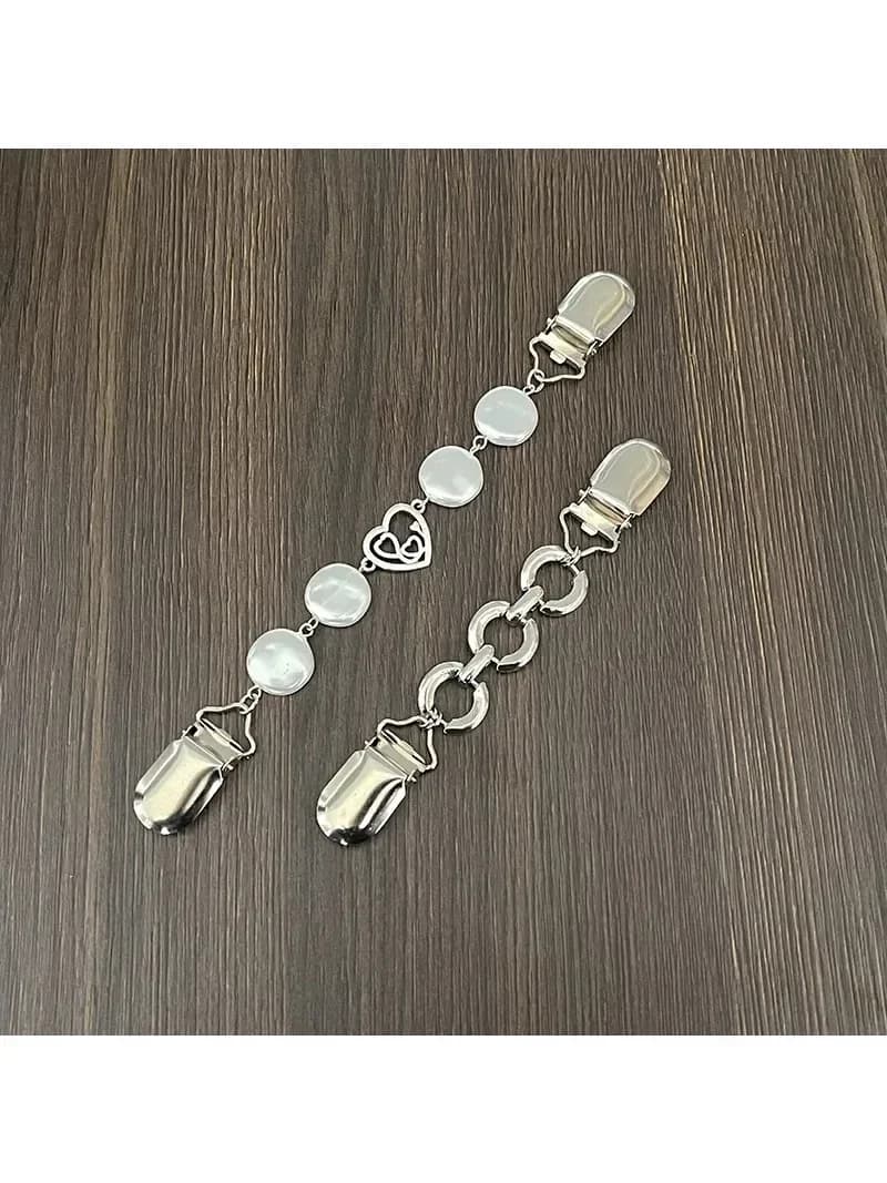 Pince pour Cardigan rétro, Clip en bouche de canard, Flexible, broche, châle, col de chemise, boucles pour la décoration des vêtements