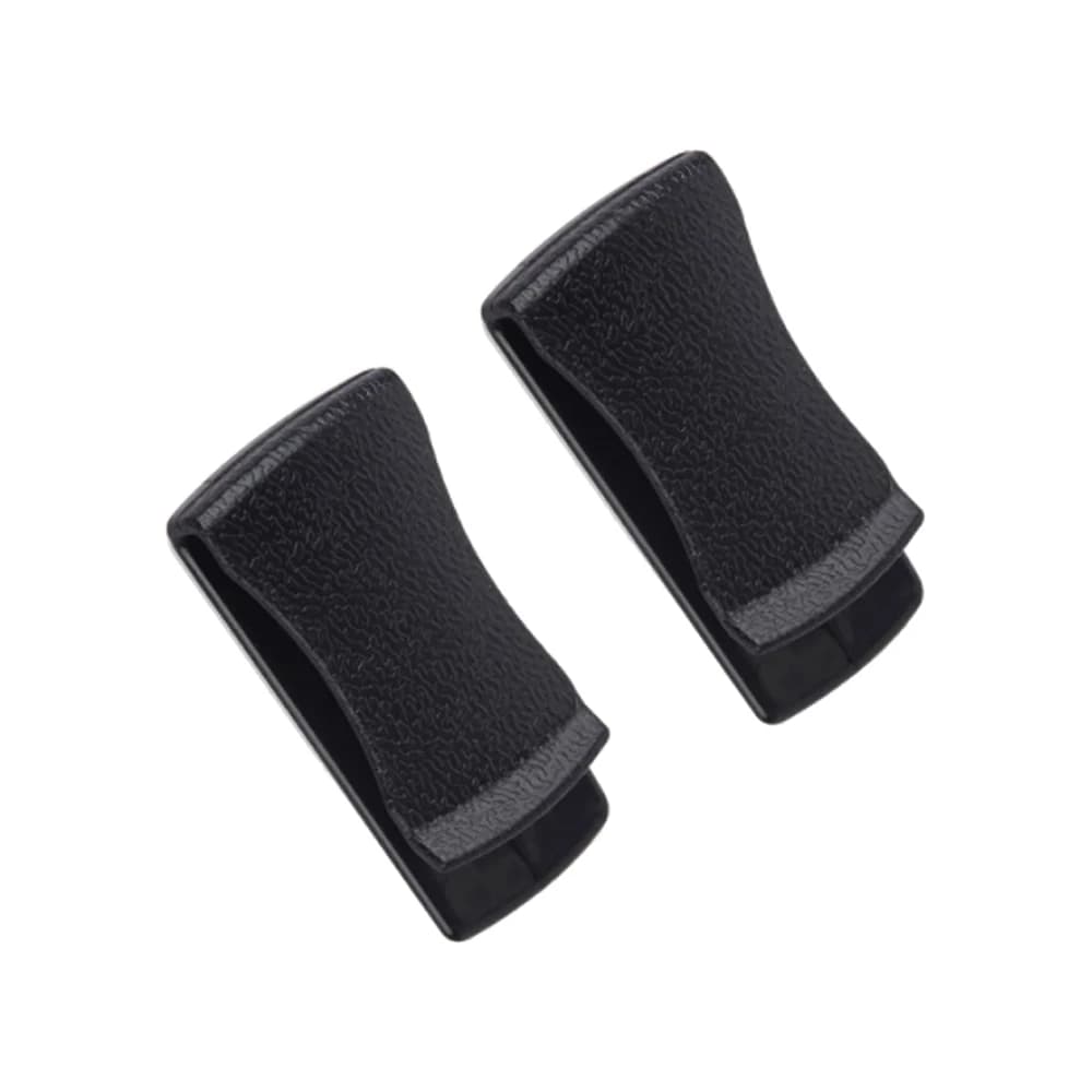 Porte-lunettes multifonction, 2 pièces, Clip adhésif noir pour porte de tableau de bord, accessoires de style automobile