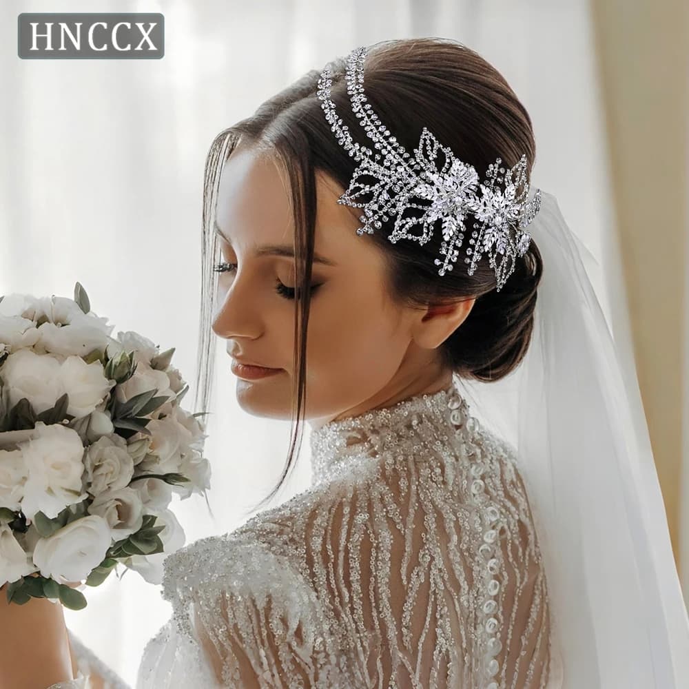 YouLaPan HP254 accessoires de cheveux de mariage mariée fil délicat bandeau femmes casque mariée à la main cristal cheveux accessoires