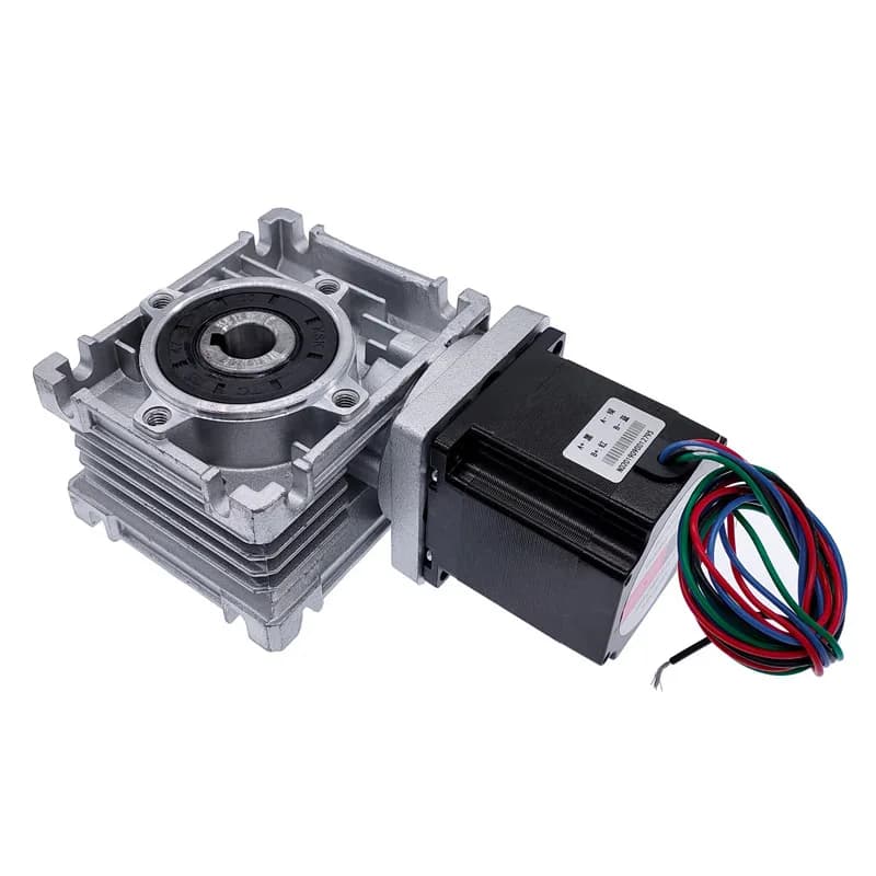 Réducteur de vitesse à vis sans fin pour moteur DC, sortie 14 mm, rapport 5:1-80:1, boîte de vitesses RV030 pour moteur NEMA 23