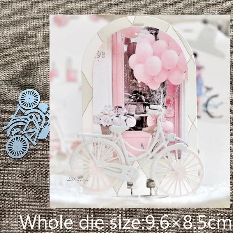 Moule de pochoir en métal, nouveau Design artisanal, matrices de découpe, panier de vélo, décoration de scrapbook, découpage de cartes d'album en papier, gaufrage artisanal