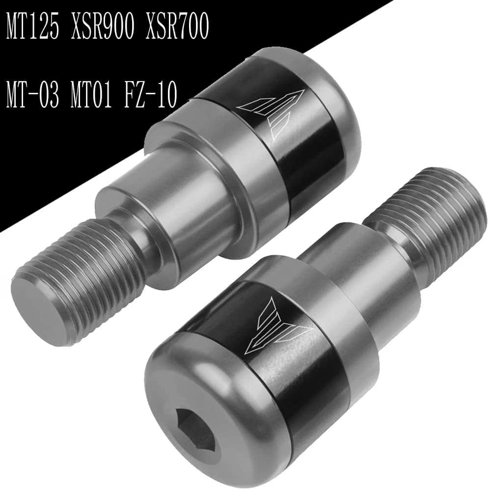 Poignées de guidon Hurcycles Plug Slider Guidon Extrémités Fit pour YAMAHA MT125 trucs MT-125 2021 XSR900 XSR700 MT-03 MT01 125 Nouveau