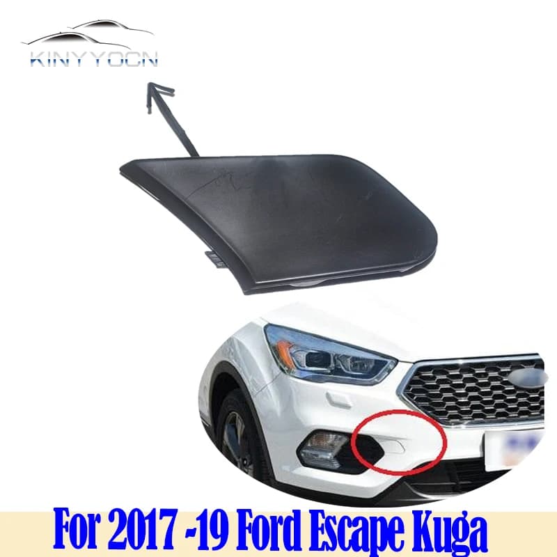 Pour Ford Escape Kuga EcoSport 2017-19 Cache-prise de remorquage de pare-chocs Cache-crochet de remorquage de pare-chocs