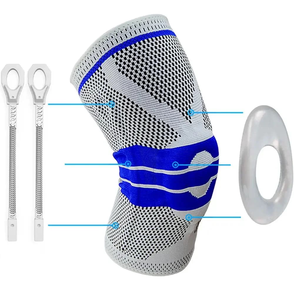 Genouillères en silicone pour protection contre l'arthrite, genouillère, manchon, soutien du ménisque, compression, sport, JoendocSupport