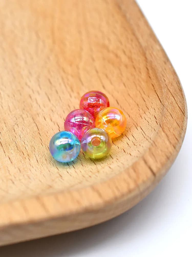 MNFT-Perles Rondes AB Flottantes pour Pêche à la Mouche, Matériel de Montage, 5 Documents, Diamètre 6mm, 100 Pièces